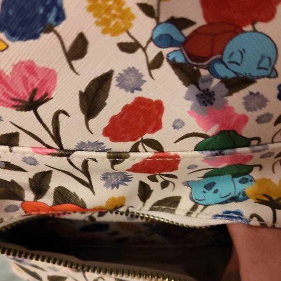 Like-New POKEMON Backpack Purse (Sleeping and Flowers) - Picture 3 of 15